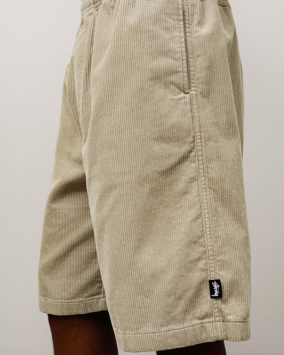 BAGGY TWILL CORD BEACH SHORT